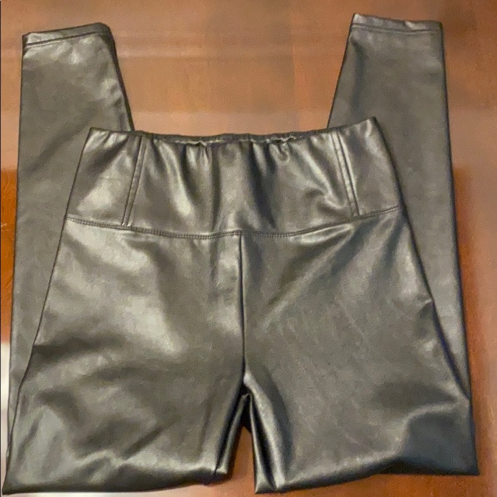 Black pleather pants